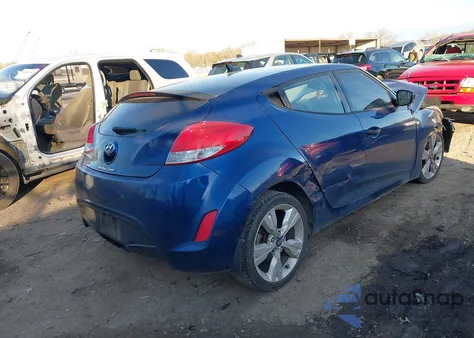 2017 Hyundai Veloster Value Edition from USA, damaged, VIN KMHTC6AD1HU322669